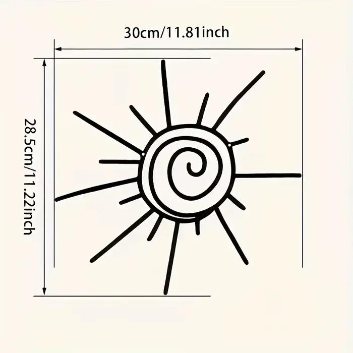 1pcBohemian Metal Sun Wall Art