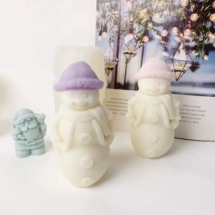 Moule de bougie de noël en Silicone