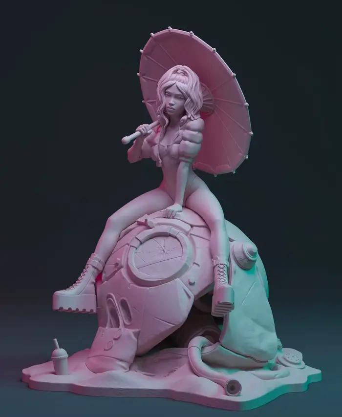 Figurine GK en résine de 85mm, kit non assemblé et non peint