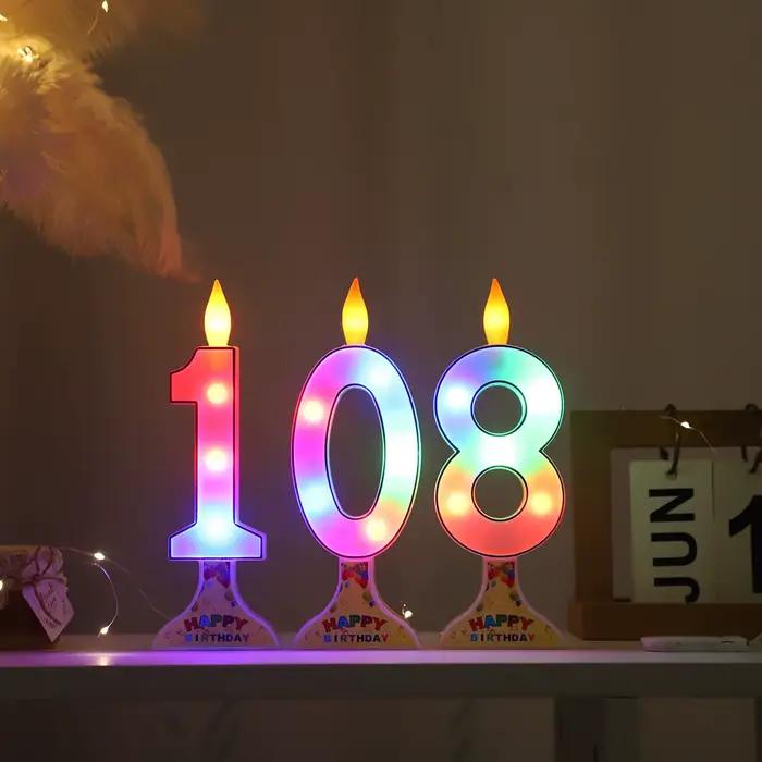 Bougie lumineuse numérique adaptée à la décoration de mariage, gâteau d'anniversaire, maison de vacances, décoration de bar