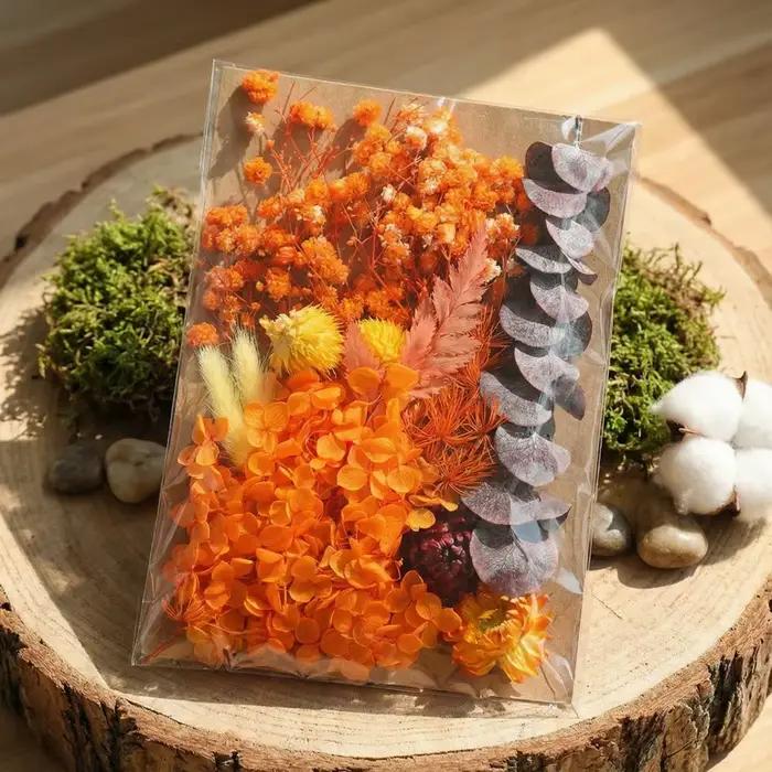 Fleurs d'hortensia naturelles préservées en vrac, 1 sac pour la fabrication de bougies en résine DIY, décoration de mariage, arrangements floraux séchés réels