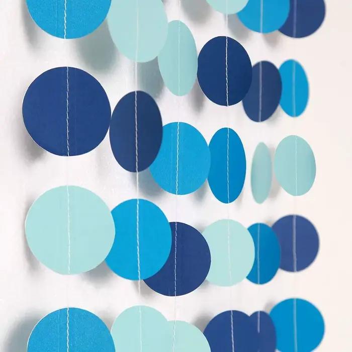 Guirlandes de papier de décoration sous-thème de la mer pour mariage fiançailles fêtes d'anniversaire baby shower occasions spéciales enfants