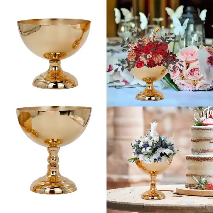 Vase à Fleurs en Métal pour Centre de Table de Mariage