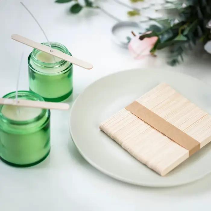 Mèches de bougie sans fumée originales, 103 pièces/ensemble, noyau de cire de soja, noyau en coton tissé, lampe à Kerosene, ligne de cire, accessoires en bois, fabrication de bougies