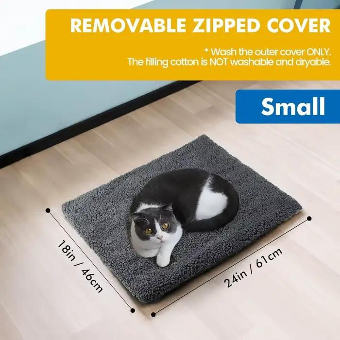 Couverture chauffante pour animaux de compagnie, 1 pièce, sans électricité, tapis de lit thermique, antidérapant pour chats et chiens, chaleur hivernale, noyau réfléchissant la chaleur