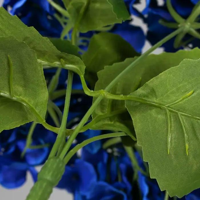Décoratif 5 têtes artificielle hortensia fleur soie bricolage faux