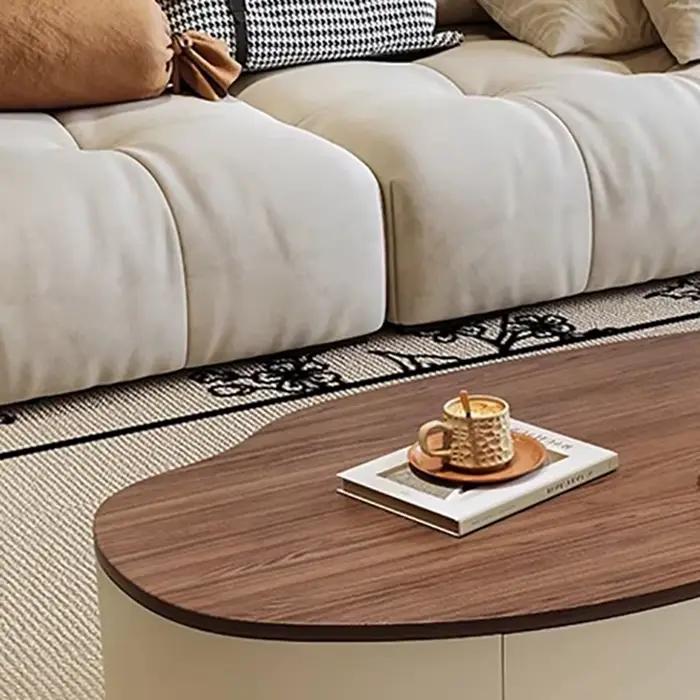 Table Basse minimaliste moderne européenne classique ovale Table Basse tendance Table De beauté élégante Basse De Salon meubles De maison