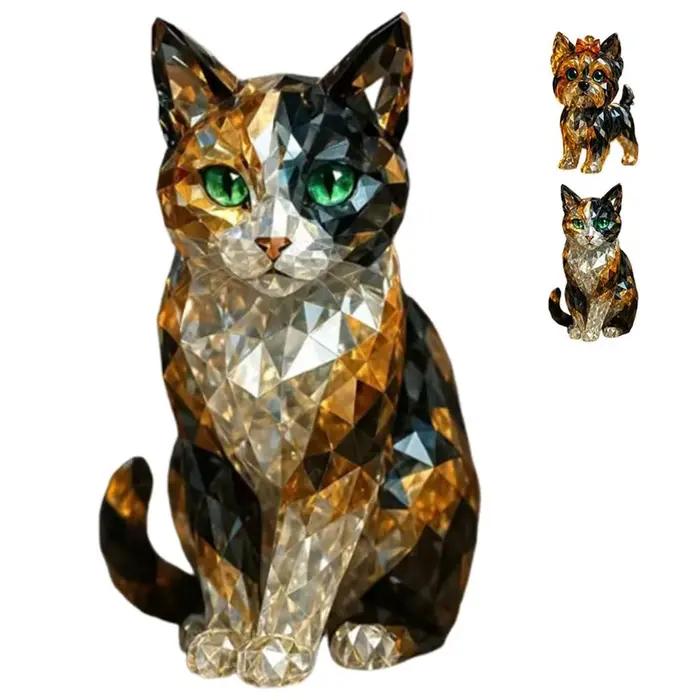 Faux Sculpture d'animal en cristal