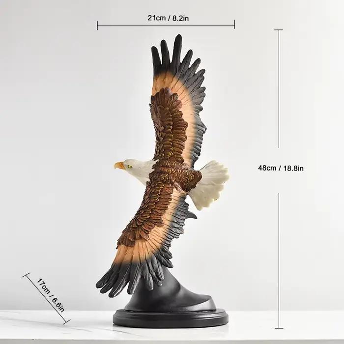 Statues décoratives en résine d'aigle simulé
