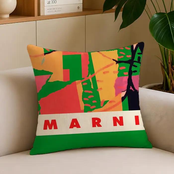 Housse de coussin carrée imprimée de la marque M-MARNI