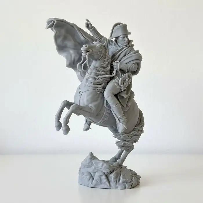 Statue Napoléon à cheval 16cm/22cm/30cm, Figurine historique classique, Sculpture imprimée en 3D, Ornement de collection pour bureau
