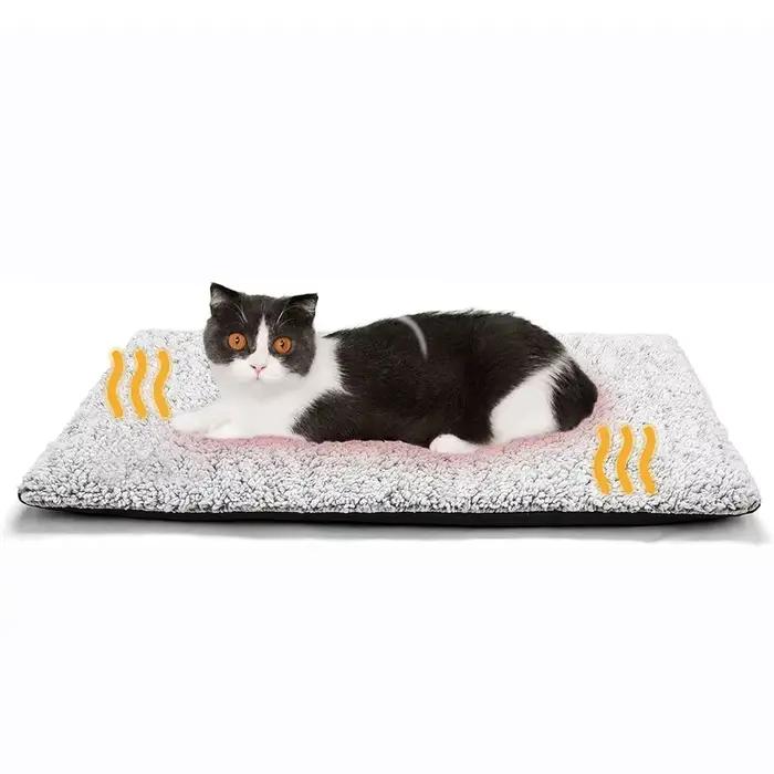 Coussinets auto-chauffants pour animaux de compagnie, couverture pour chiot, coussin chaud, lit réfléchissant, tapis chauffant pour chat, tapis de couchage confortable pour animaux de compagnie, pour