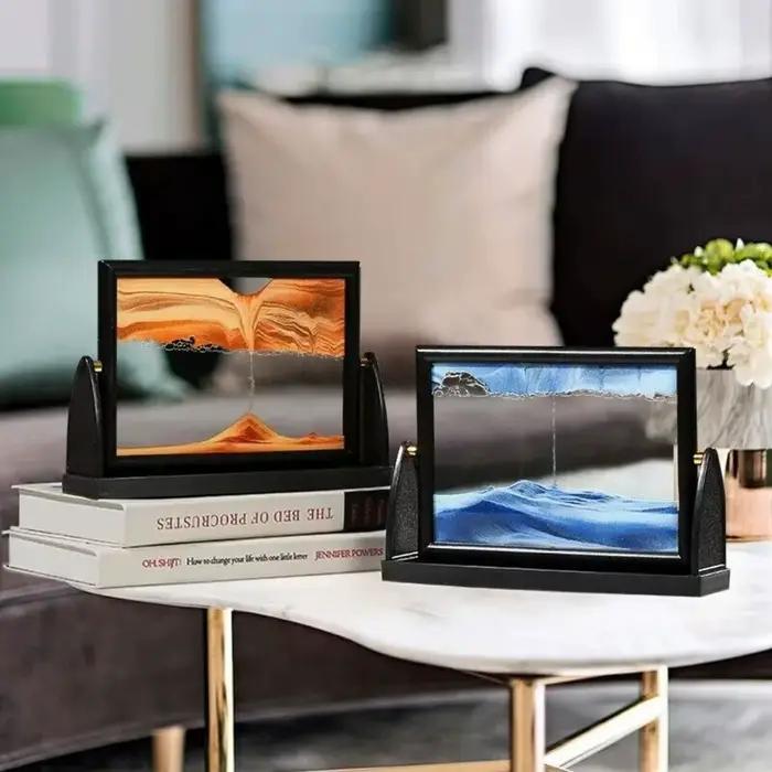 Tableau d'art en sable mouvant rotatif