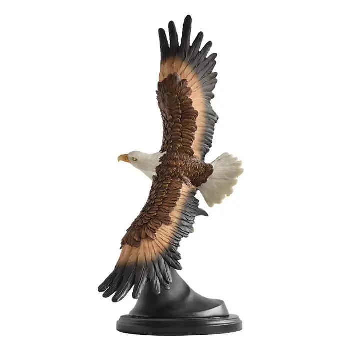 Statues décoratives en résine d'aigle simulé