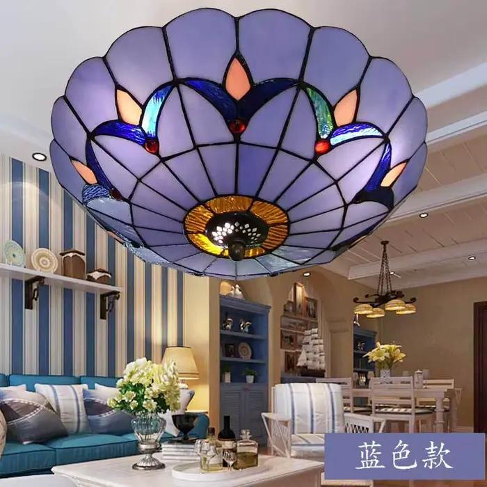 Plafonnier Tiffany Simple et Créatif pour Chambre à Coucher
