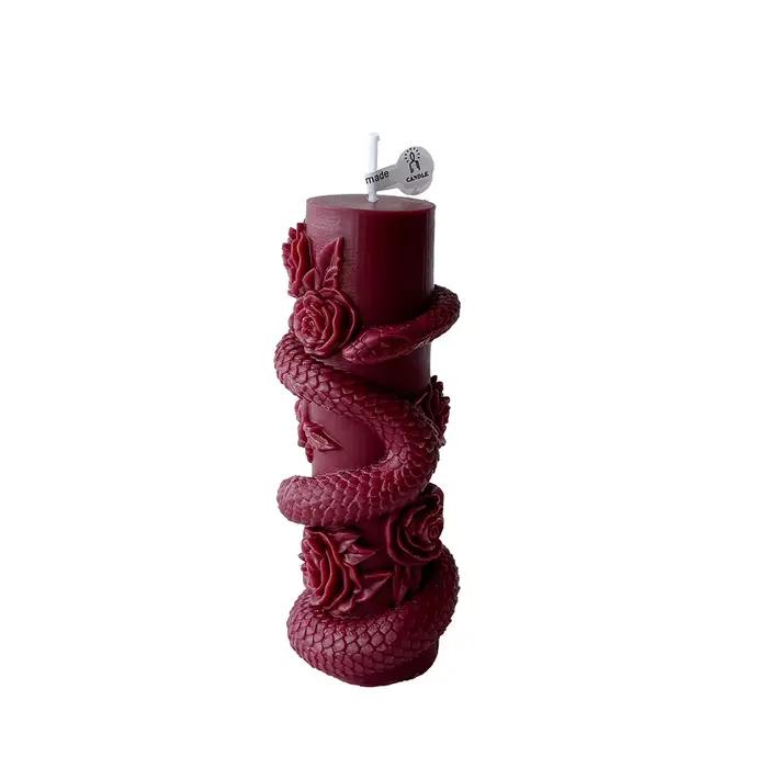 Bougie Pilier Serpent Créative pour Halloween