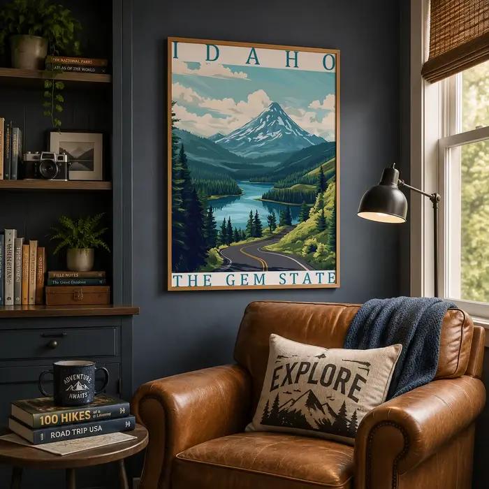 Peinture sur toile esthétique sur le thème de la nature