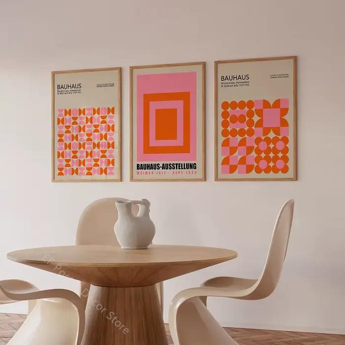 Affiche d'art géométrique Bauhaus moderniste