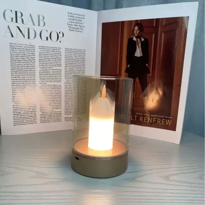 Lampe LED tactile Rechargeable à bougie
