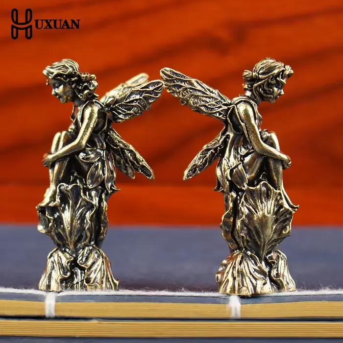 Statue de cupidon rétro en cuivre