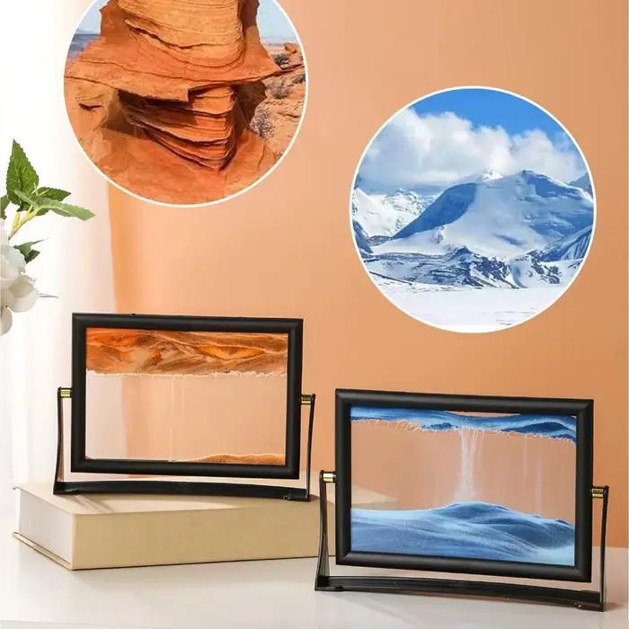 Tableau d'art en sable mouvant rotatif
