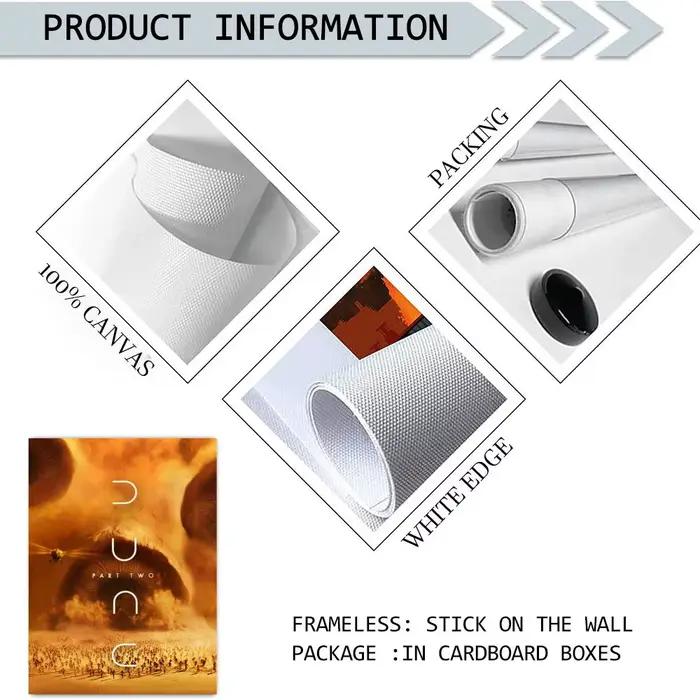 Affiche sur toile Dune Classic Movie design classique toile imperméable pour salon bureau et cadeau spécial