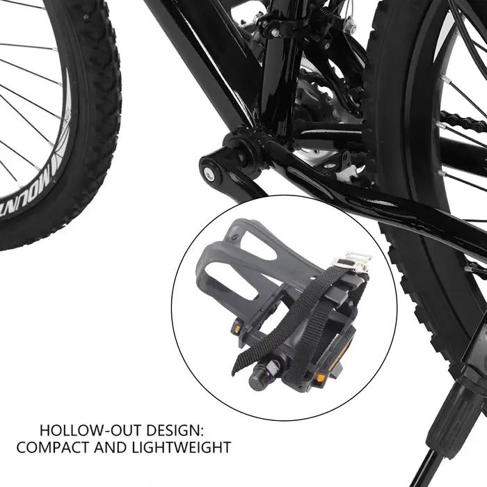 1 paire de pédales de cyclisme en Nylon, Clips d'orteils, sangles pour Fixie, accessoires de vélos de montagne, pédale de vélo