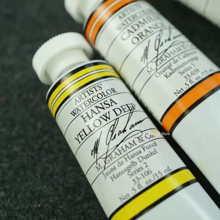 15ml 70 Couleurs AmericanM.GRAHAM De Qualité Artiste Aquarelle Peinture Tube Aquarelle Gouache Art Peintures À L'eau