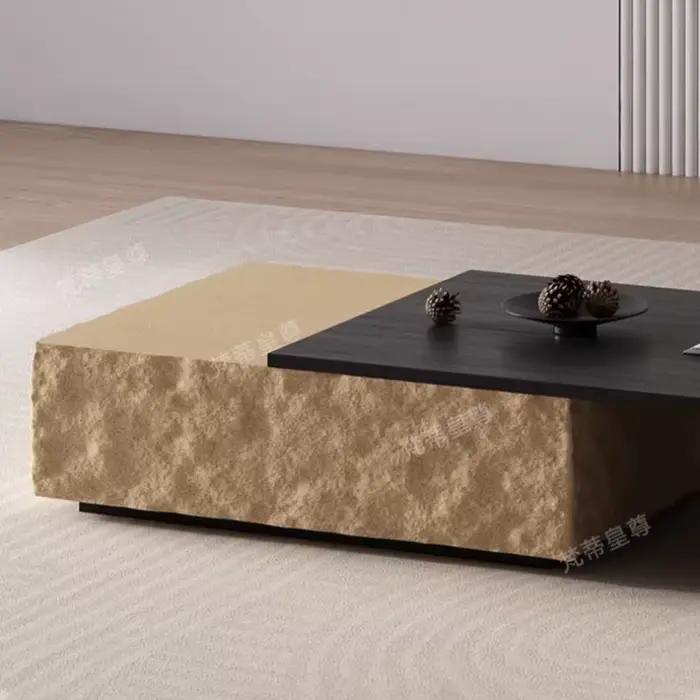 Table basse carrée minimaliste italienne