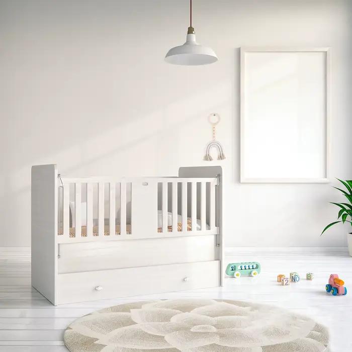 Décoration Bohème pour Chambre : Pendentif Arc-en-ciel en Perles de Bois Beige avec Pompon