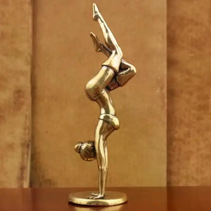 Statue de Yoga en laiton