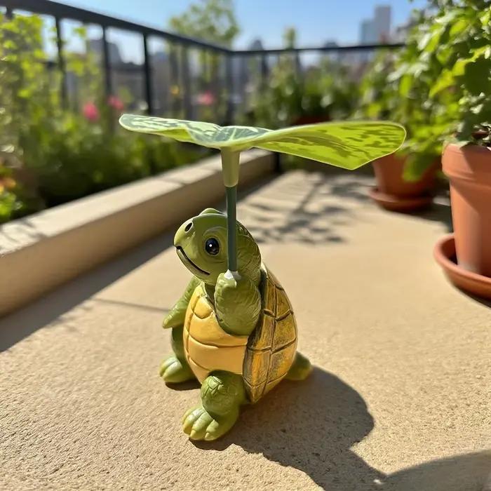 1 pièce d'ornement en résine en forme de petite tortue mignonne