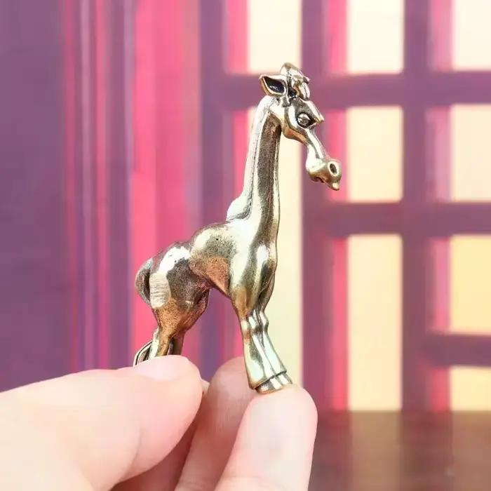 Petite Statue de cheval en laiton Antique, ornement de bureau, Figurines d'animaux Vintage, artisanat de décoration miniature