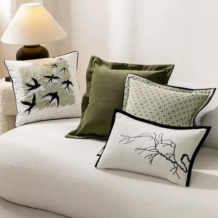 Housse de coussin rétro minimaliste moderne