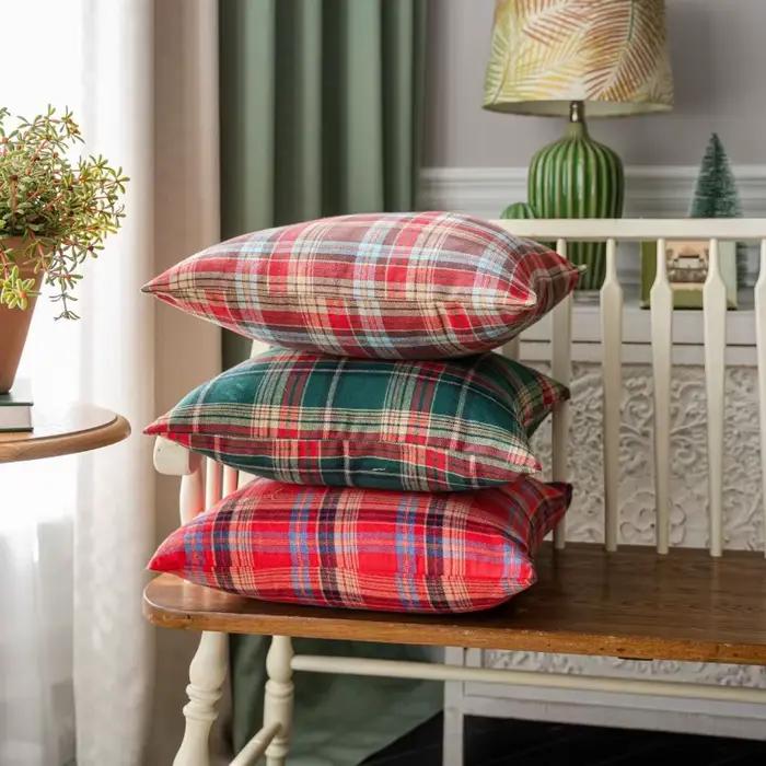 Housse de coussin imprimée de noël