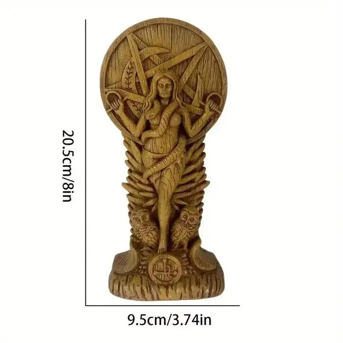 Statue de la Déesse de la Sagesse pour Autel Pagan, Sculpture Sumerienne, Sorcellerie, Déesse Serpent, Décoration d'Intérieur, Ornements
