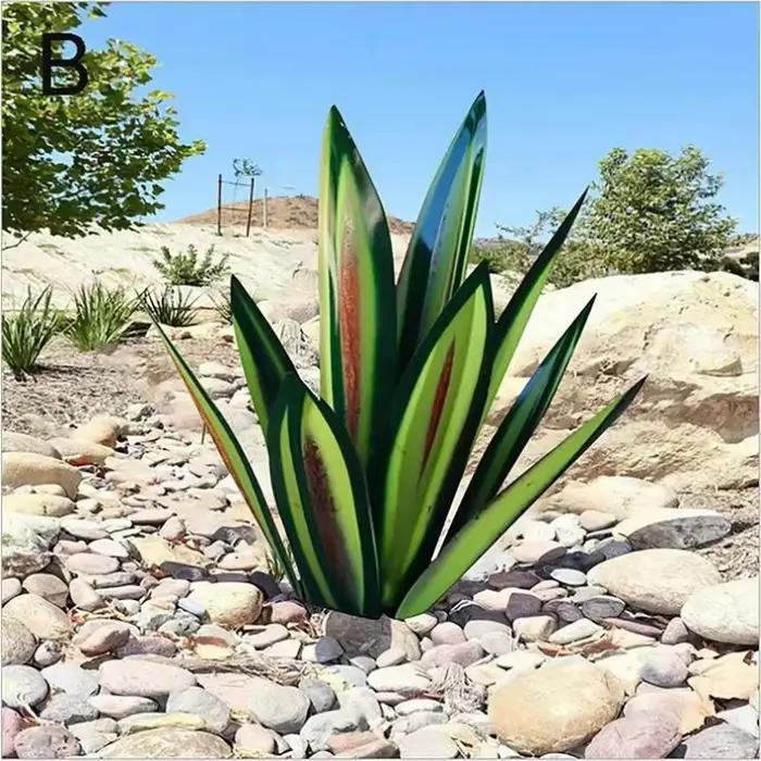 Tequila Sculpture métal Agave plantes peintes à la main jardin Statue ornements décor à la maison cour