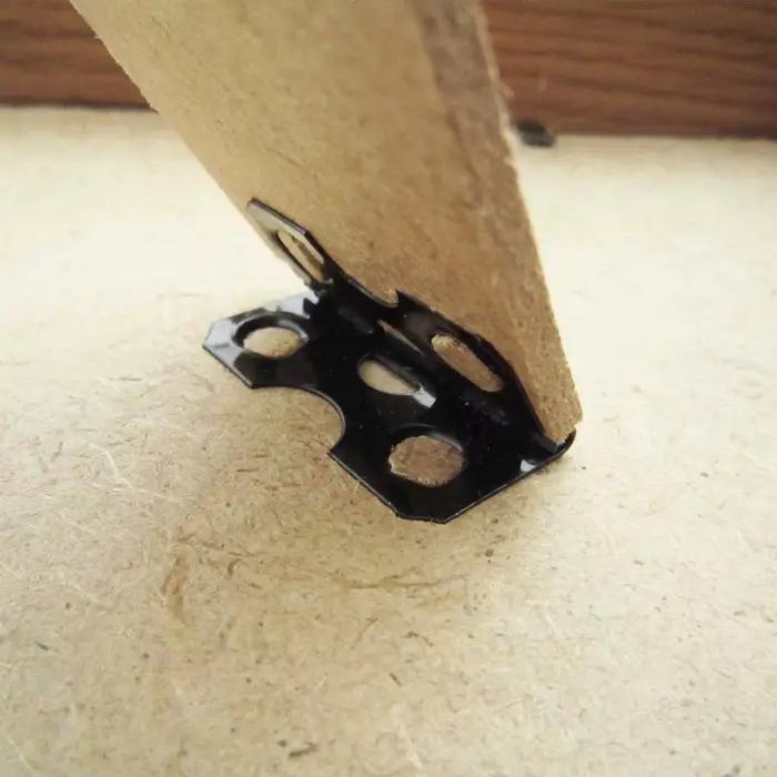 Cadre de travail pour Photo et Art, 50 pièces, Support de panneau arrière, pied de jambe, charnière barbelée, fixation de réparation