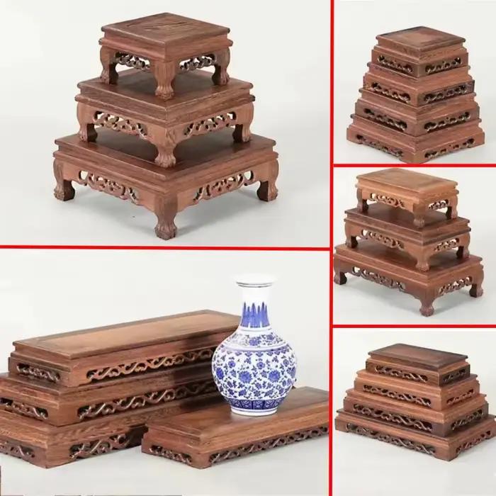 Figurines de Table miniatures en bois