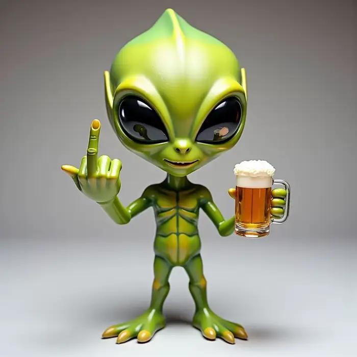 ALien Statue en résine ornement