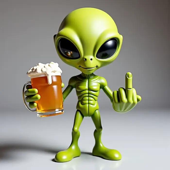 ALien Statue en résine ornement
