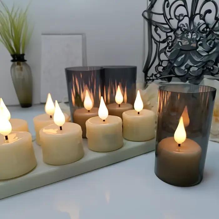 Bougies LED rechargeables avec télécommande