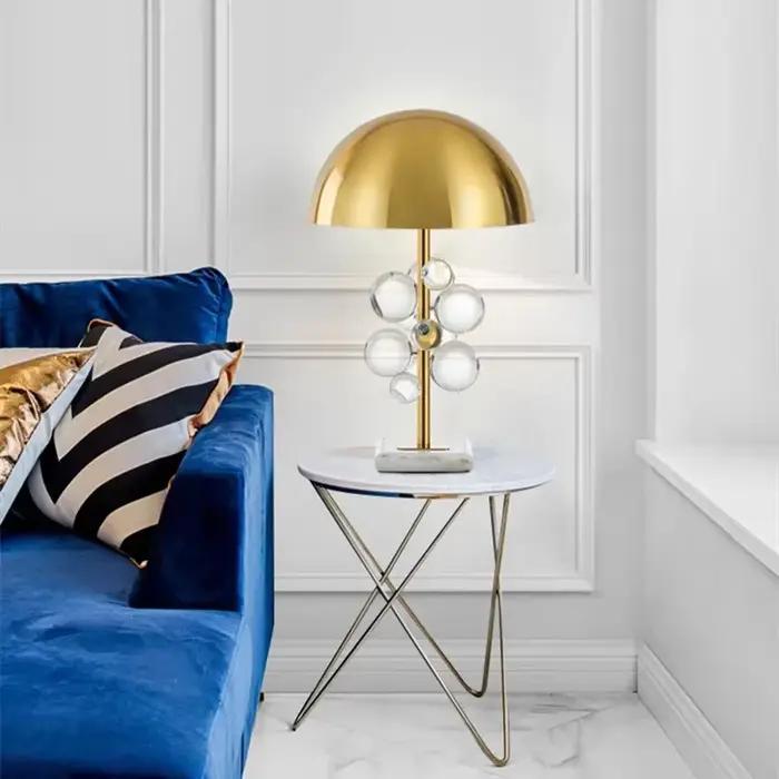 Lampadaire LED créatif nordique boule de verre colorée lampe champignon design italien décoration de salon chambre lampe de lecture