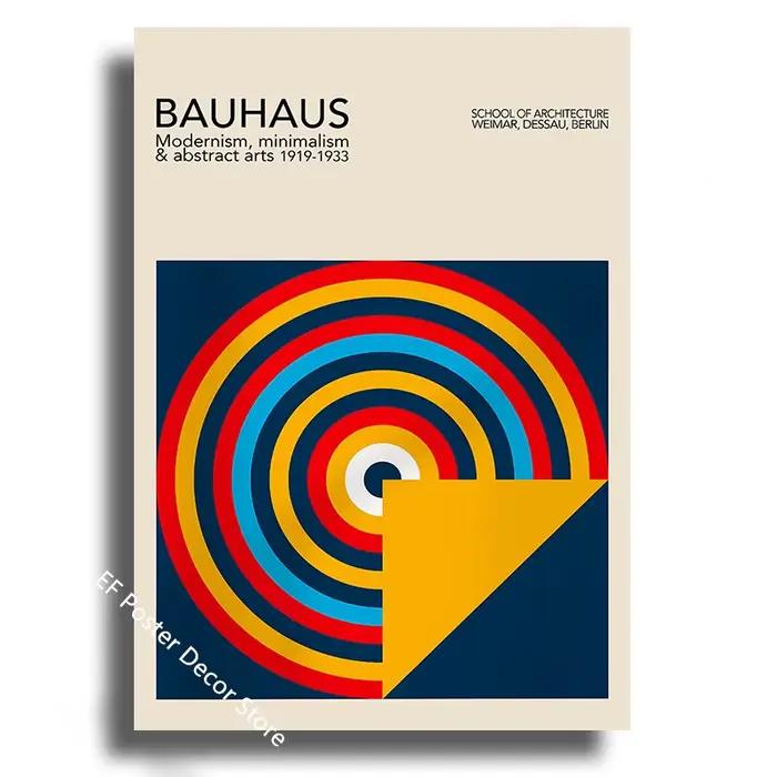 Affiche d'art géométrique Bauhaus moderniste