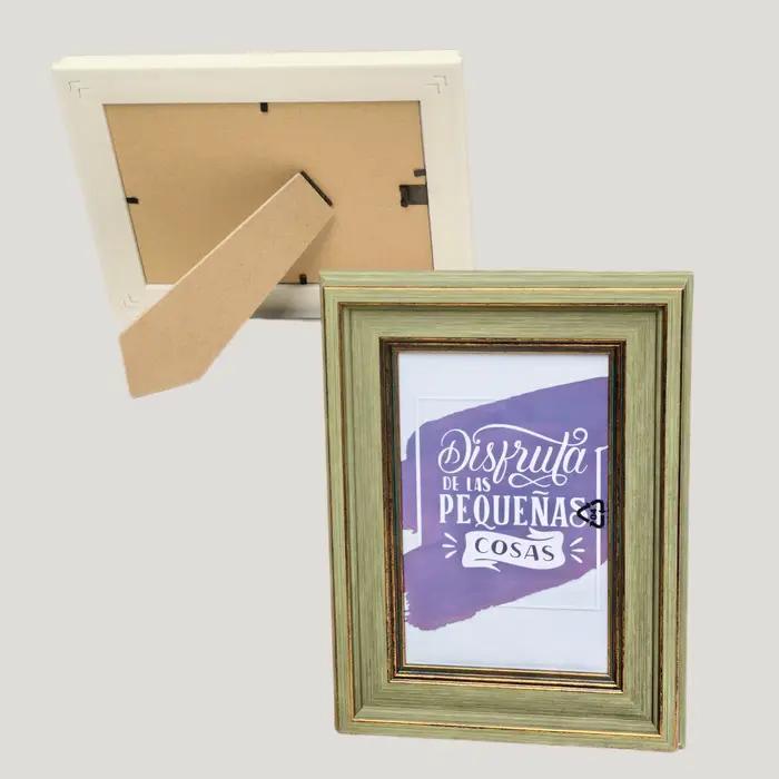 Cadre photo moderne/retro/vintage 6/7/8 pouces noir/blanc/vert, décoration murale pour la maison, cadre DIY minimaliste