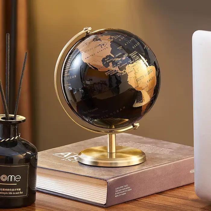 Globe du Monde Rétro Apprentissage Moderne Carte du Monde Décor Bureau Enfant Géographie Éducation Enfants Occasions Spéciales