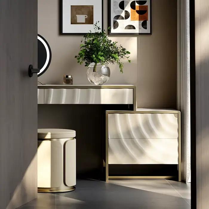 Miroir dames coiffeuse bijoux affichage confortable moderne