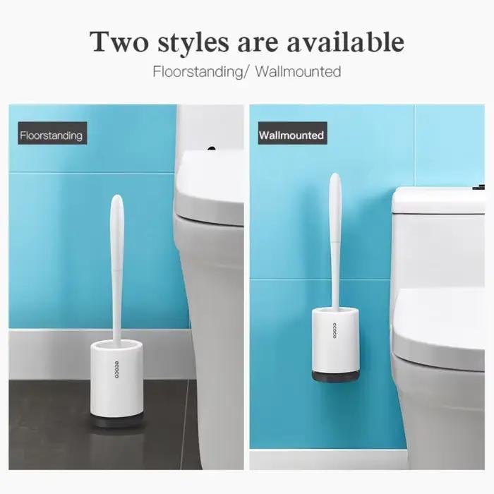 ECOCO – brosse de toilette et support, brosse de nettoyage à vidange rapide, outils pour toilettes domestiques, toilettes, ensembles d'accessoires de salle de bains