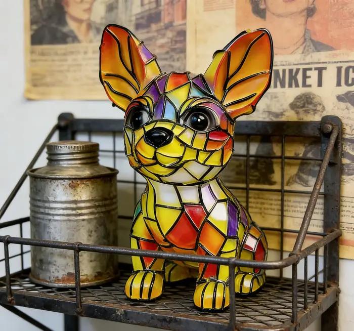 Amusant Unique artistique mignon chien en forme d'ornement décoratif petite veilleuse moderne nouveau Design éclairage atmosphérique