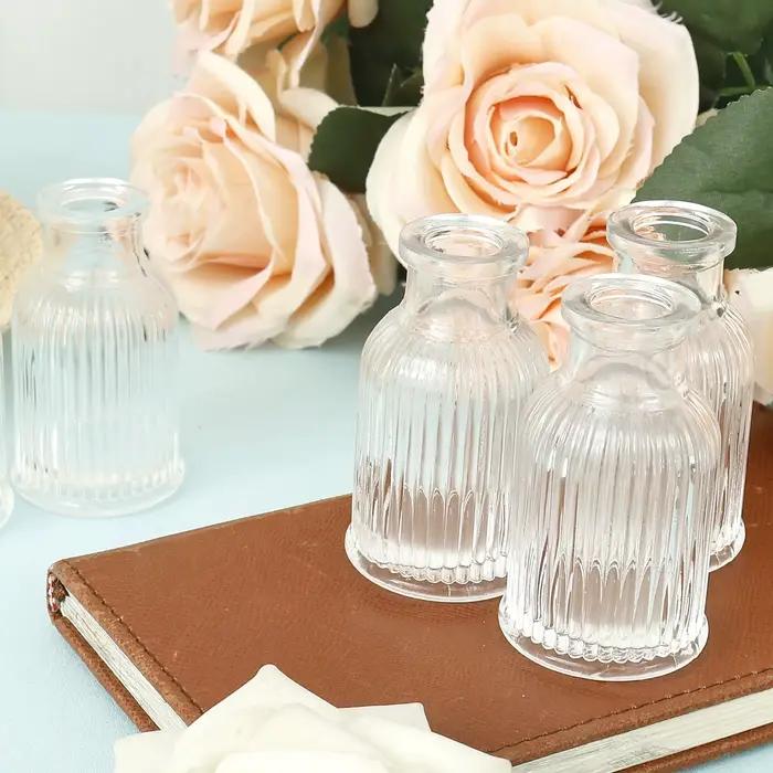 Petit Vase à fleurs en verre épais